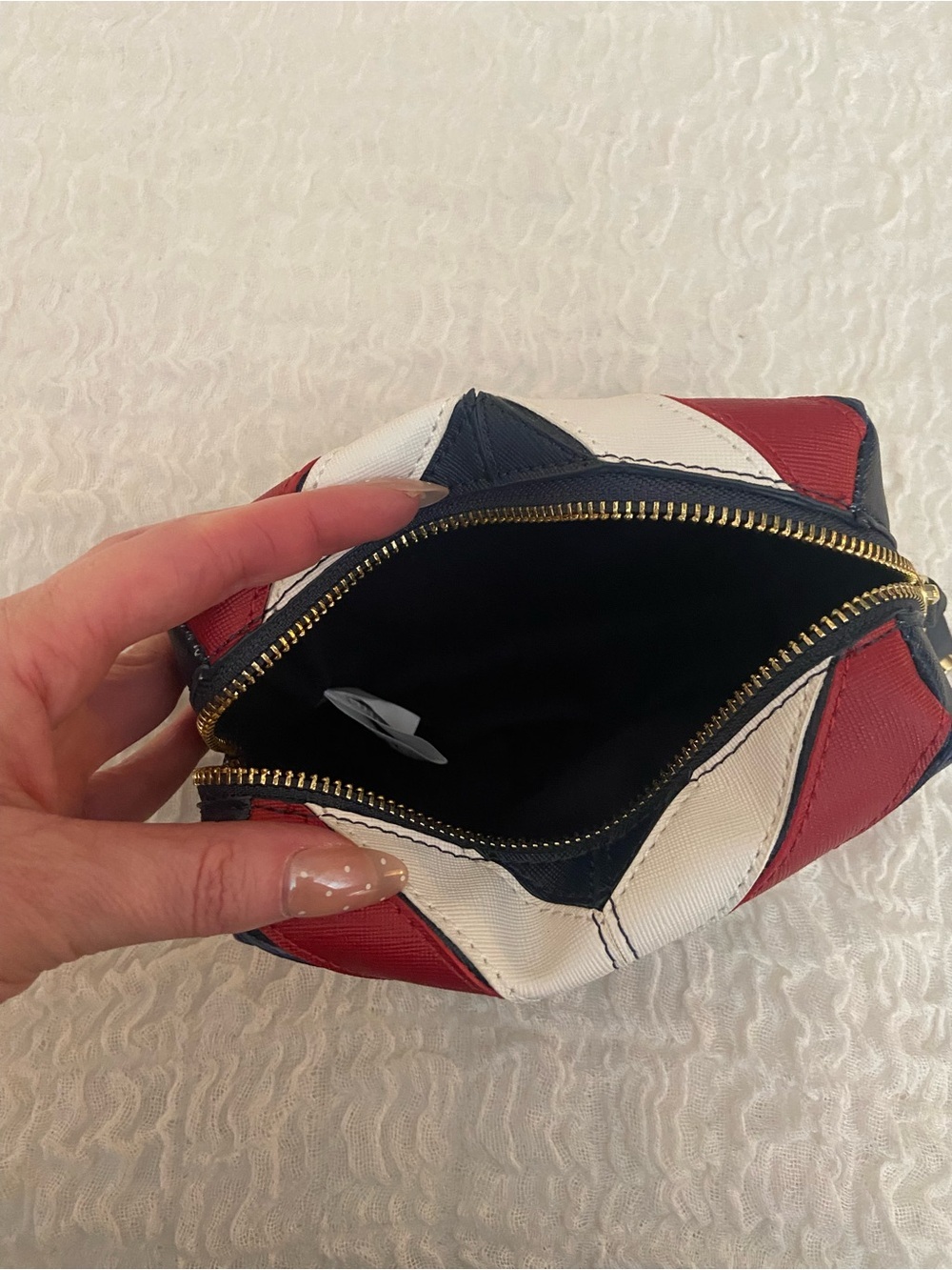 HARRODS STRIPED POUCH - Picture 3 of 6